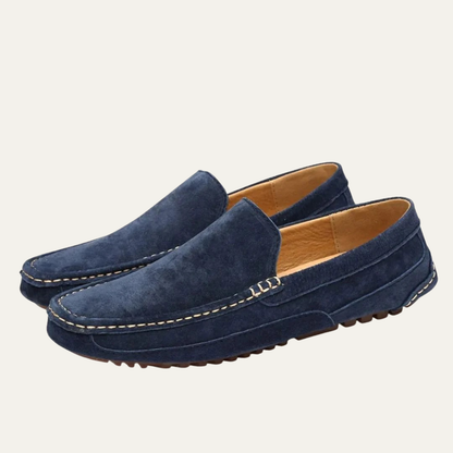 VogeLuxe | Men’s Suede Hand-Stitched Moccasins 1