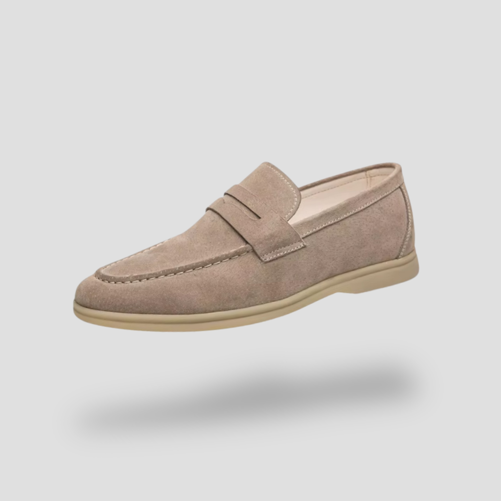 VogeLuxe | Men's Suede Loafers Slip-On Casual Shoes with Soft Comfort 0
