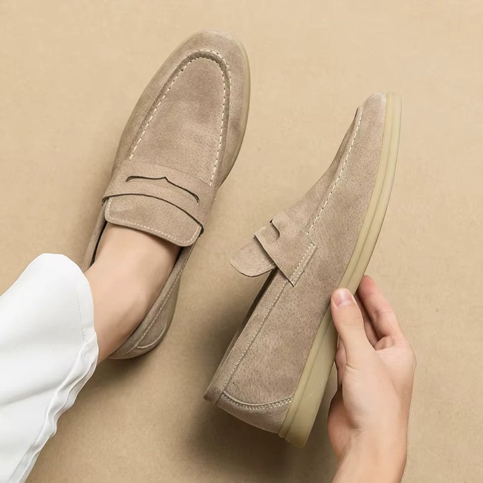 VogeLuxe | Men's Suede Loafers Slip-On Casual Shoes with Soft Comfort 1