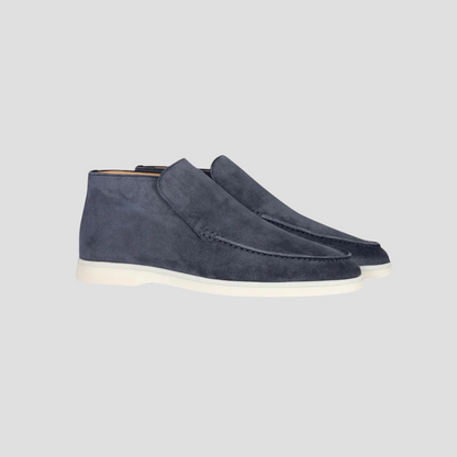 VogeLuxe | Men’s Suede Moc-Toe Chukka Loafers 2