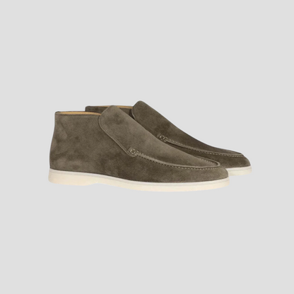 VogeLuxe | Men’s Suede Moc-Toe Chukka Loafers 6