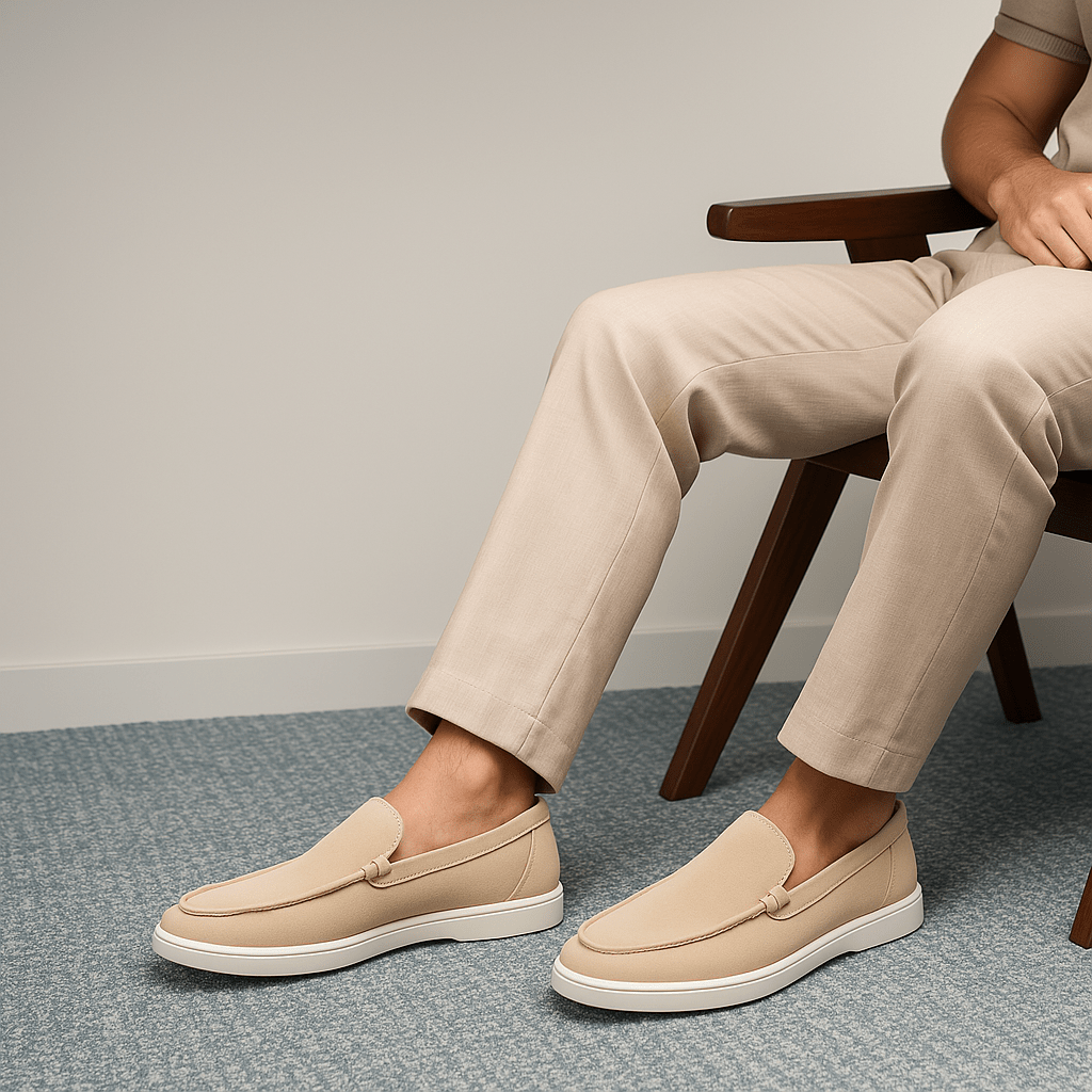 VogeLuxe | Men’s Suede Slip-On Sneaker Loafers 1