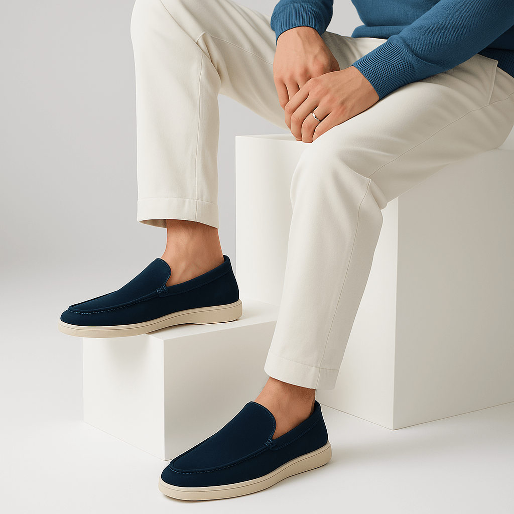 VogeLuxe | Men’s Suede Slip-On Sneaker Loafers 4