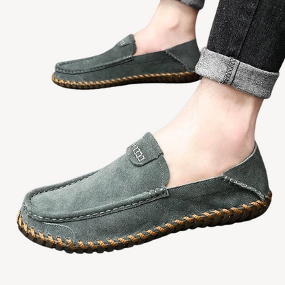 VogeLuxe | Men’s Suede Stitch Loafers 1