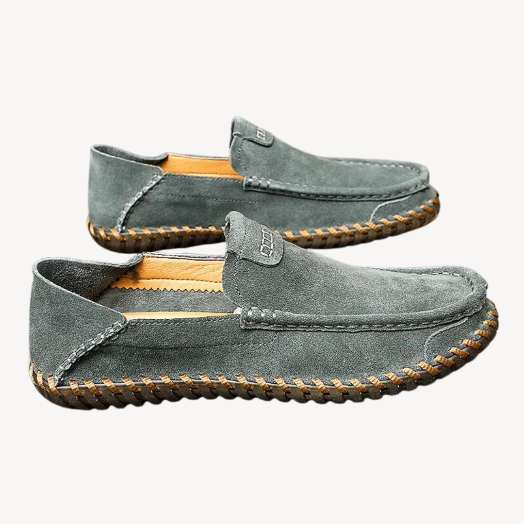 VogeLuxe | Men’s Suede Stitch Loafers 2