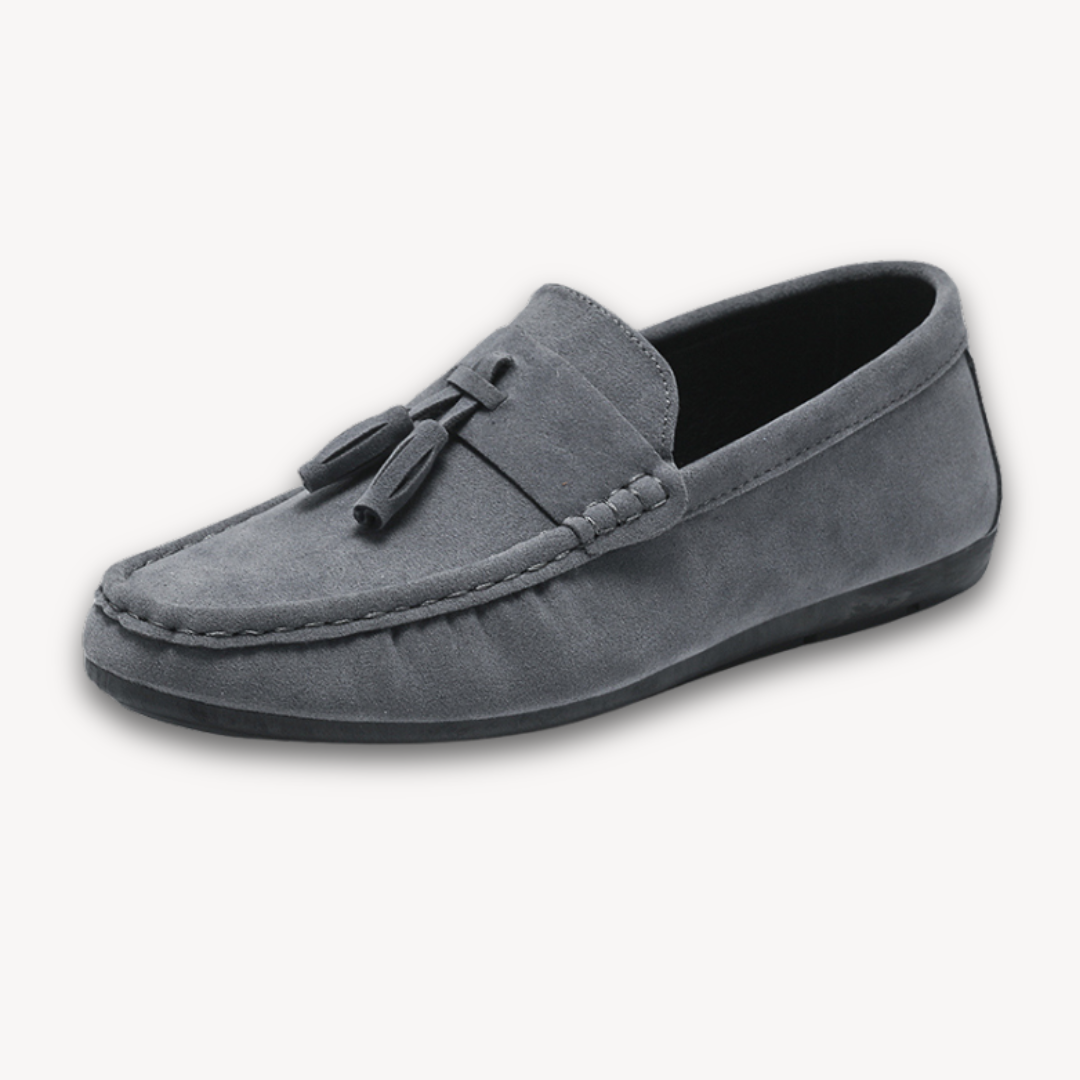 VogeLuxe | Men’s Suede Tassel Loafers 0