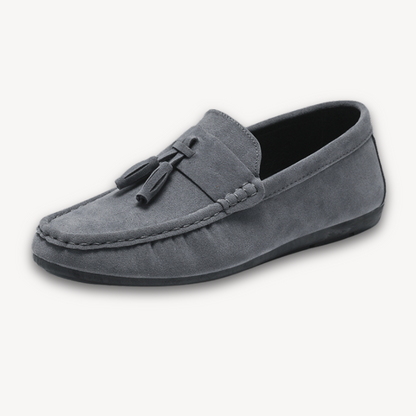VogeLuxe | Men’s Suede Tassel Loafers 0