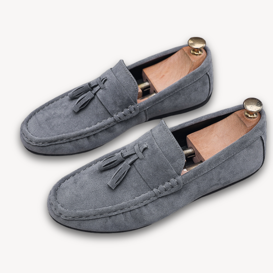 VogeLuxe | Men’s Suede Tassel Loafers 1