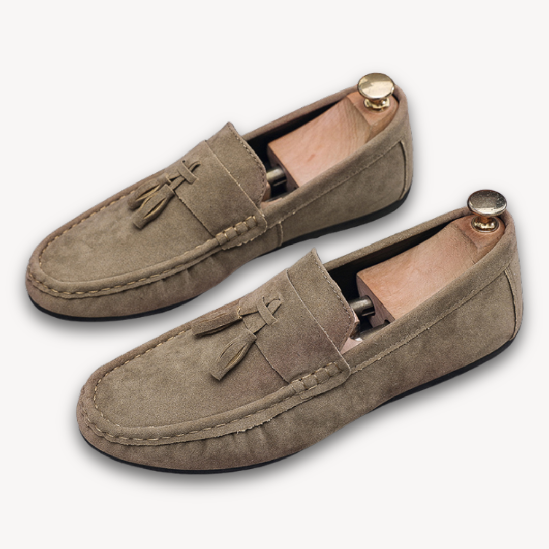 VogeLuxe | Men’s Suede Tassel Loafers 4