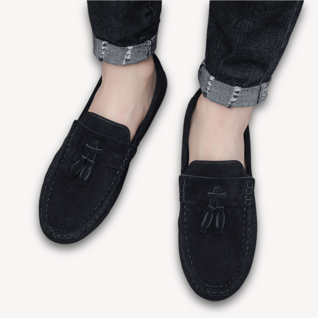 VogeLuxe | Men’s Suede Tassel Loafers 8