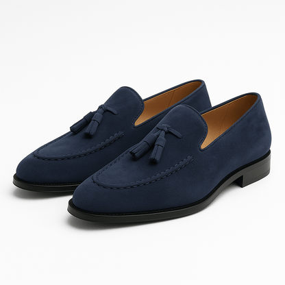 VogeLuxe | Men’s Suede Tassel Moccasins 3