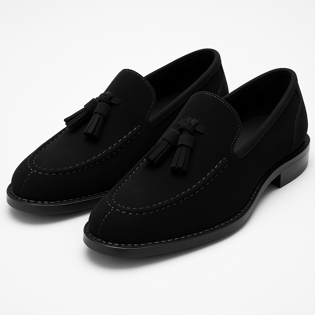VogeLuxe | Men’s Suede Tassel Moccasins 4