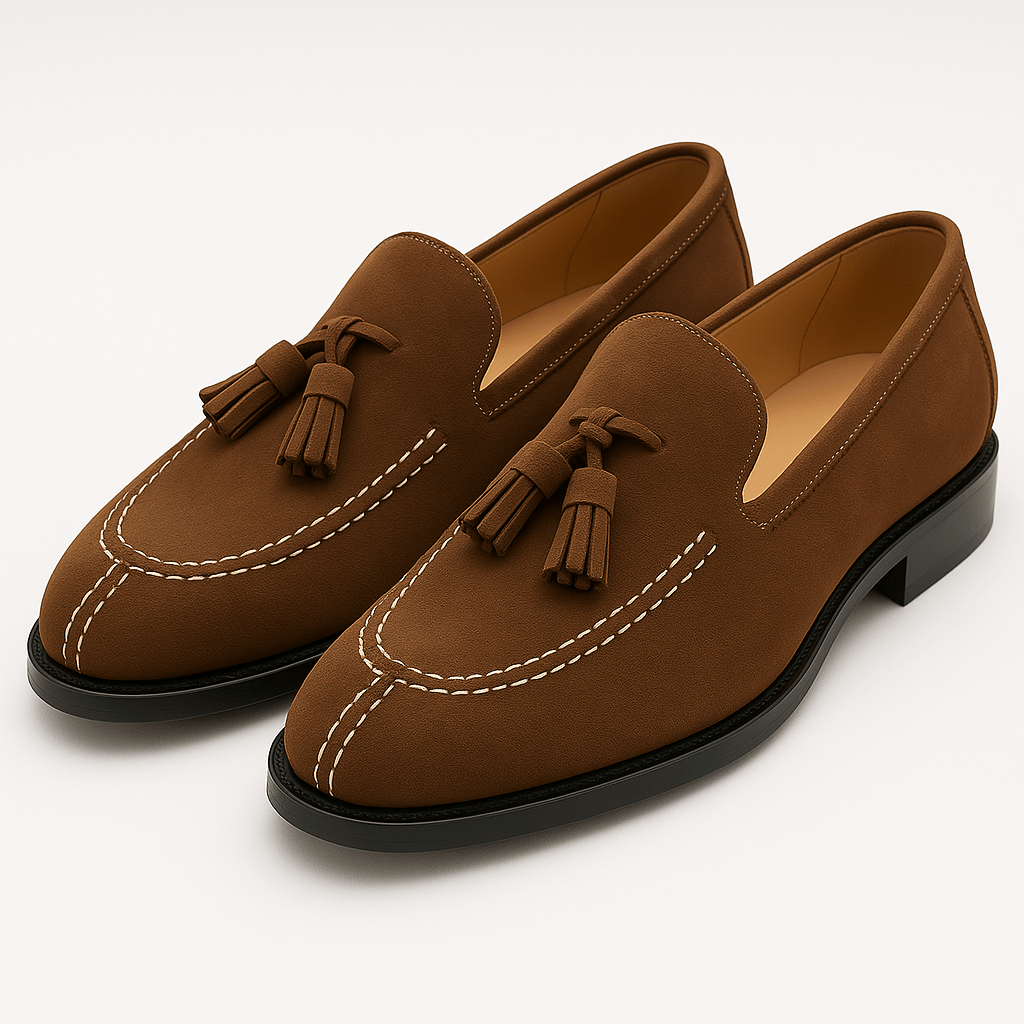 VogeLuxe | Men’s Suede Tassel Moccasins 5