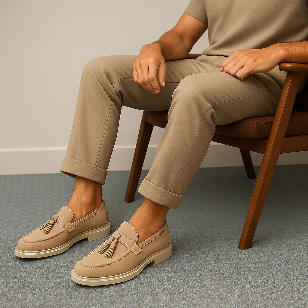 VogeLuxe | Men’s Suede Tassel Slip-On Loafers 3