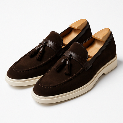 VogeLuxe | Men’s Suede Tassel Slip-On Loafers 4