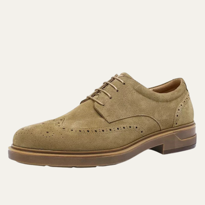 VogeLuxe | Men’s Suede Wingtip Brogue Shoes 4