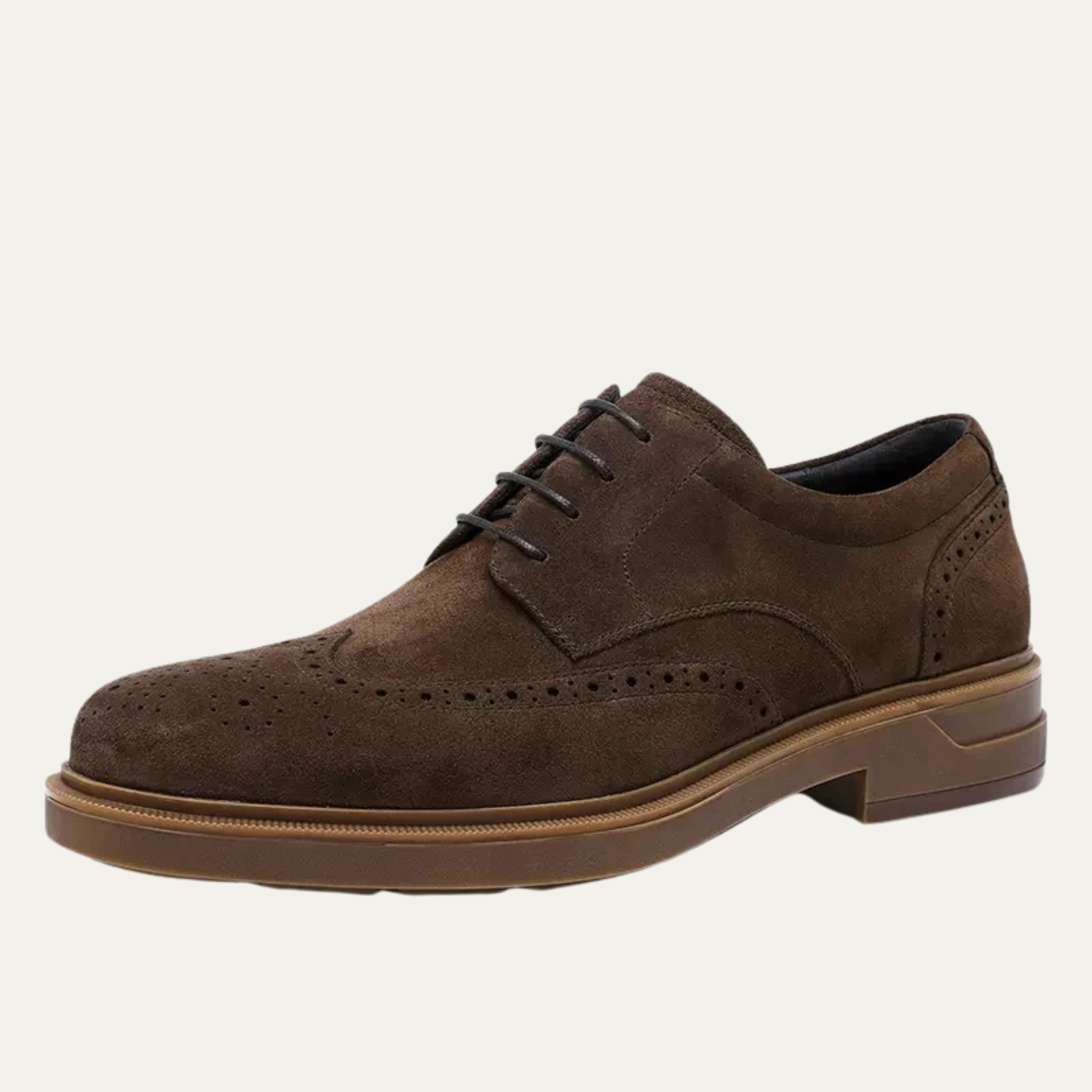 VogeLuxe | Men’s Suede Wingtip Brogue Shoes 5