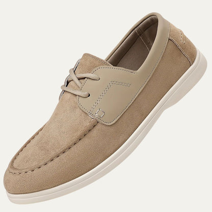 VogeLuxe | Men’s Suede and Leather Boat Shoe 0