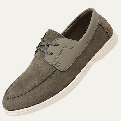 VogeLuxe | Men’s Suede and Leather Boat Shoe 2