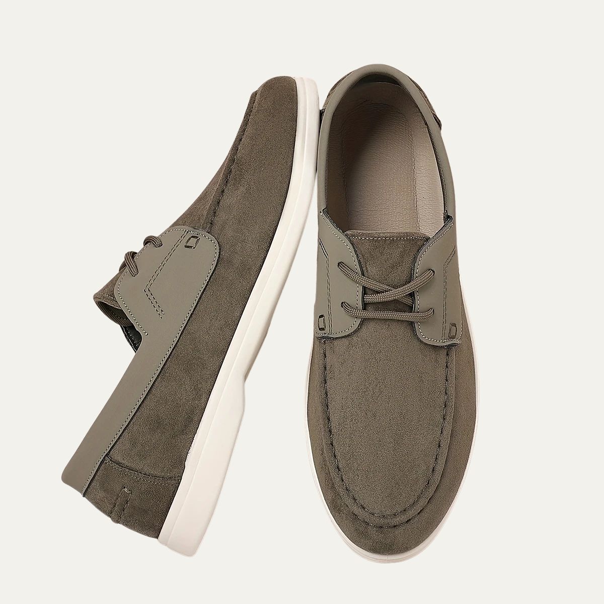 VogeLuxe | Men’s Suede and Leather Boat Shoe 3