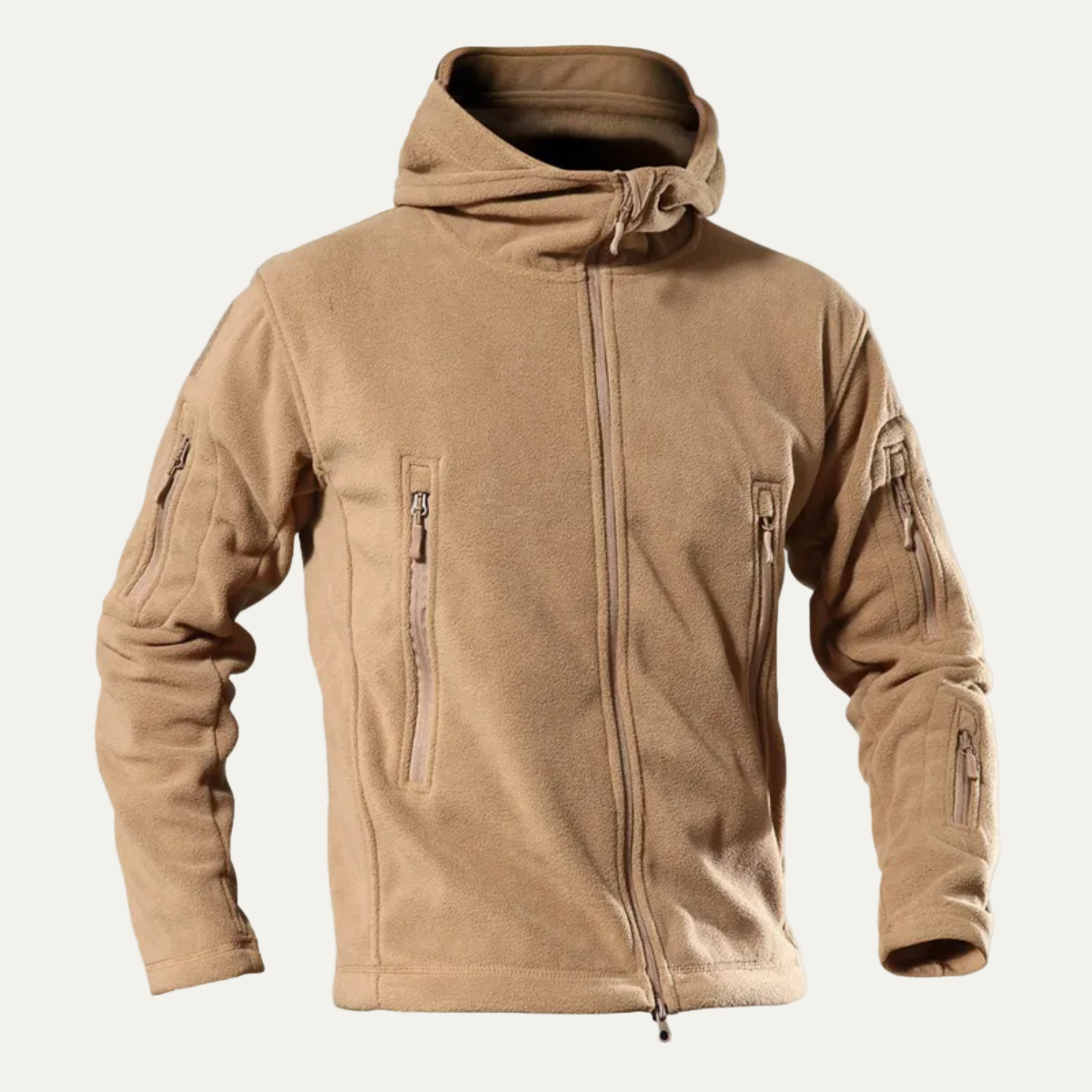 VogeLuxe | Men’s Tactical Fleece Hooded Jacket 2