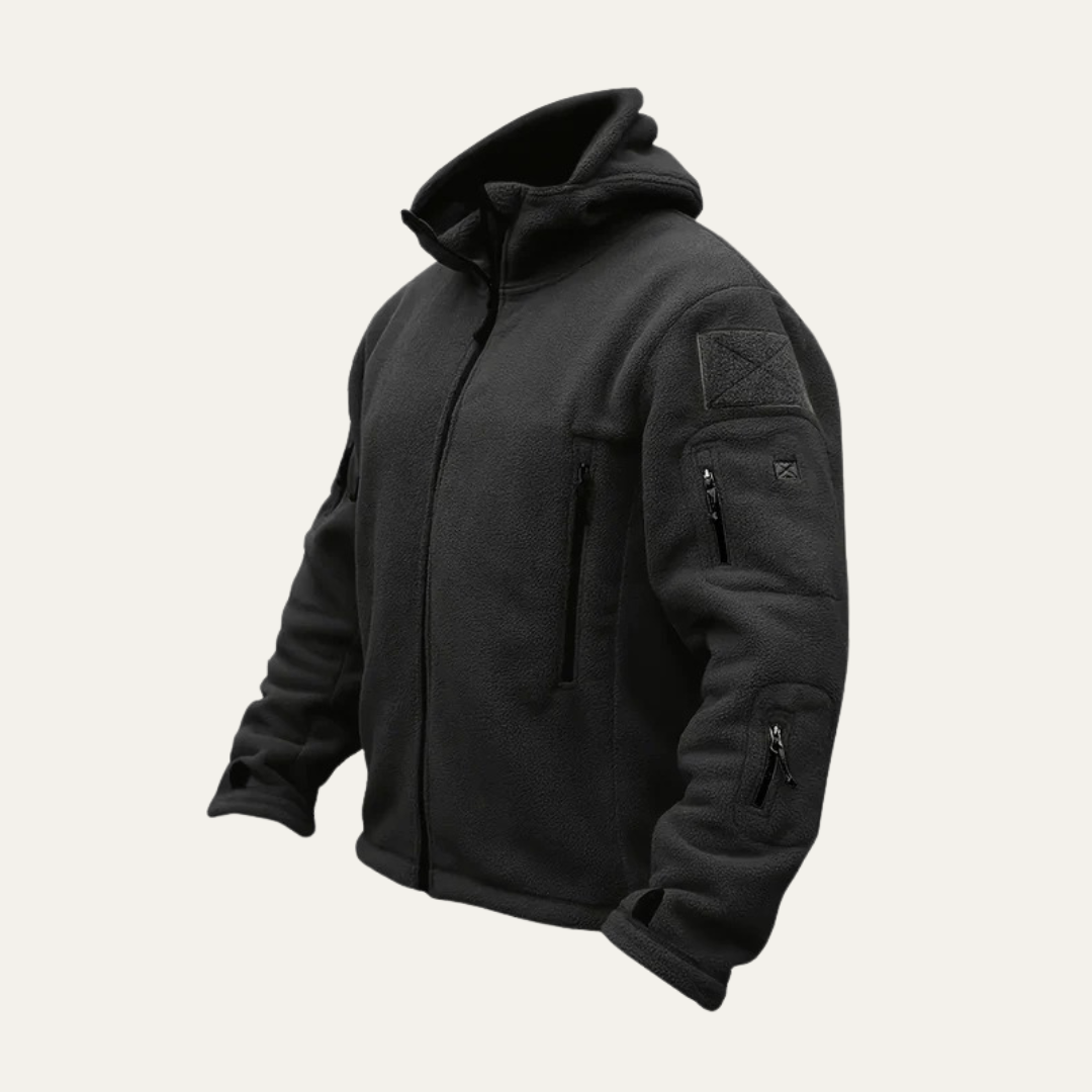 VogeLuxe | Men’s Tactical Full-Zip Fleece Hoodie 2