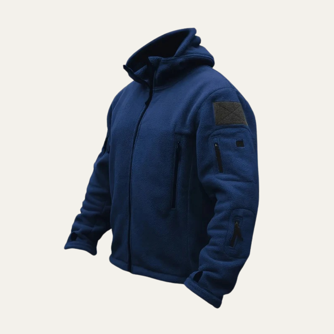 VogeLuxe | Men’s Tactical Full-Zip Fleece Hoodie 3