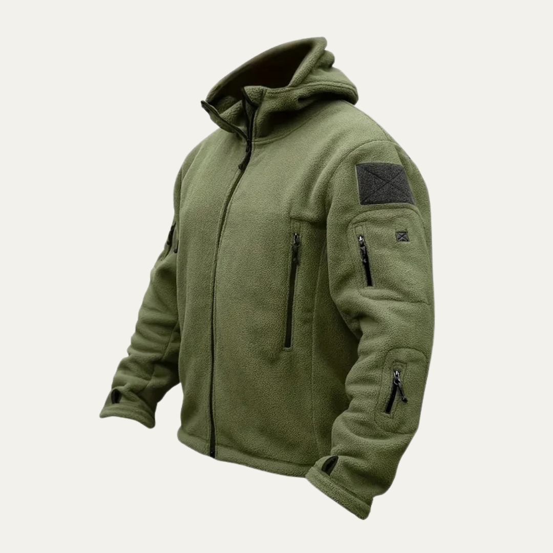 VogeLuxe | Men’s Tactical Full-Zip Fleece Hoodie 4