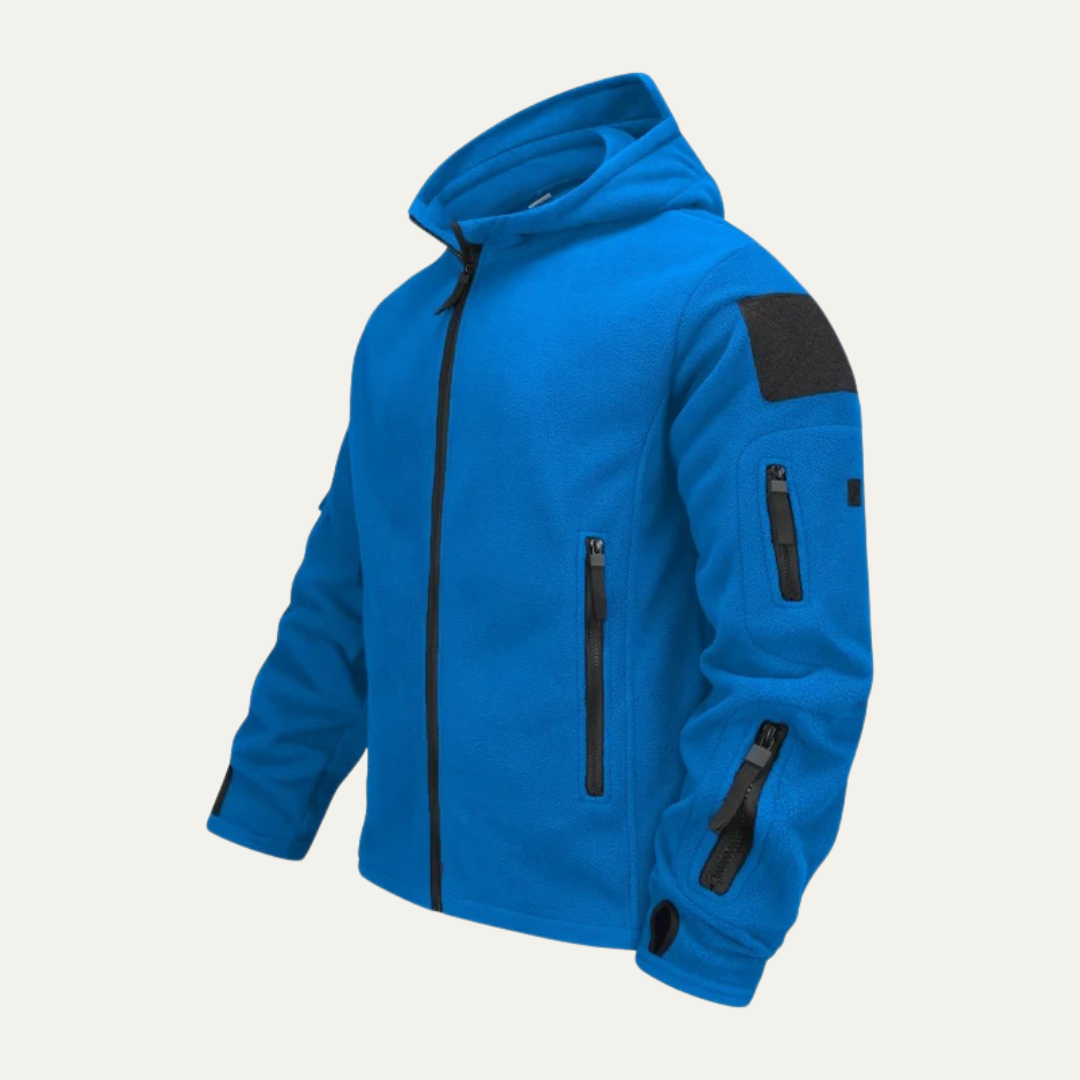 VogeLuxe | Men’s Tactical Full-Zip Fleece Hoodie 5