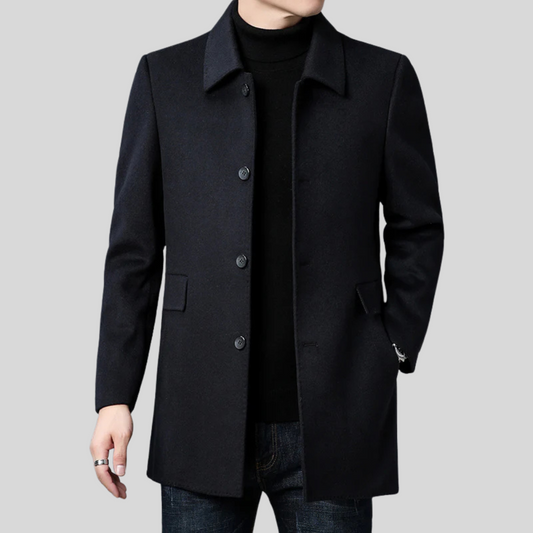 VogeLuxe | Men’s Tailored Four-Button Car Coat 0
