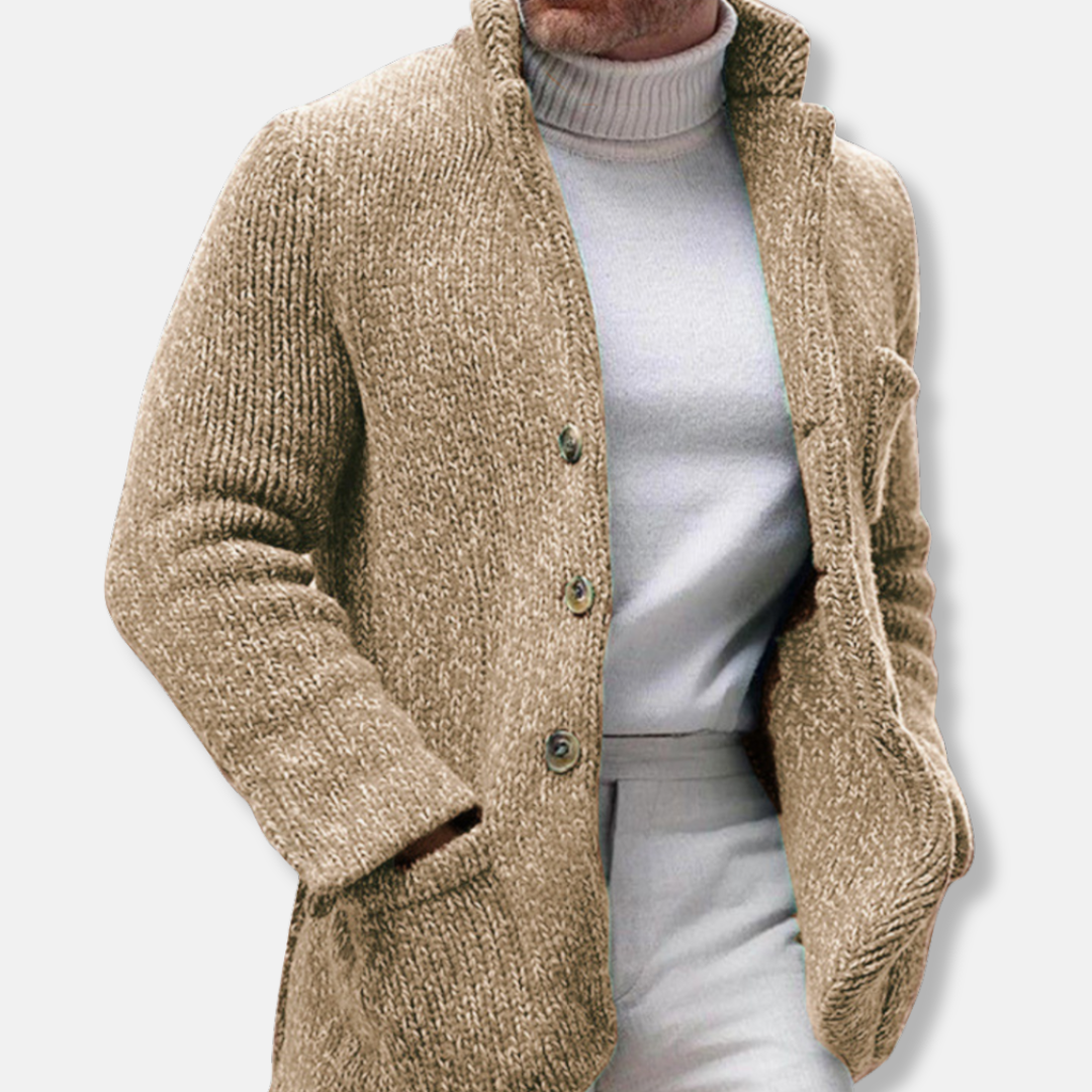 VogeLuxe | Men’s Tailored Knit Coat 3