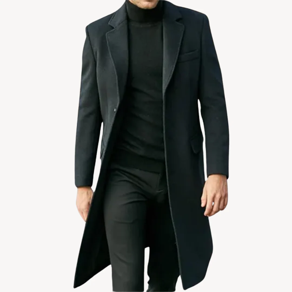 VogeLuxe | Men’s Tailored Long Overcoat 0