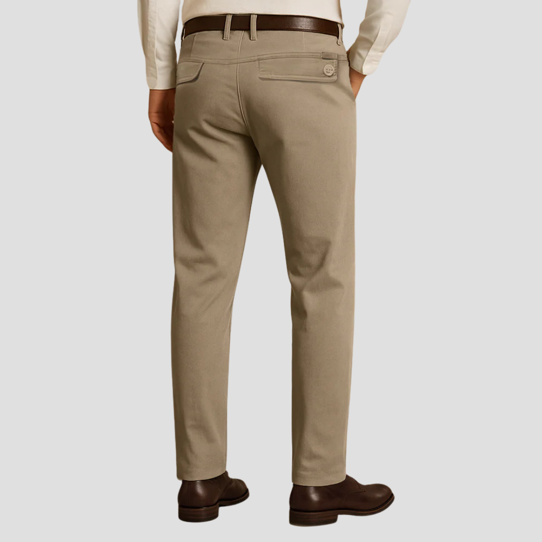 VogeLuxe | Men’s Tailored Straight-Leg Dress Pants 3