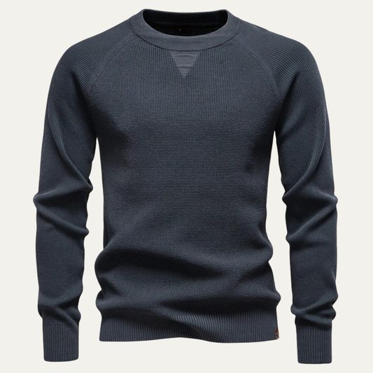 VogeLuxe | Men’s Textured Crewneck Knit Sweater 0