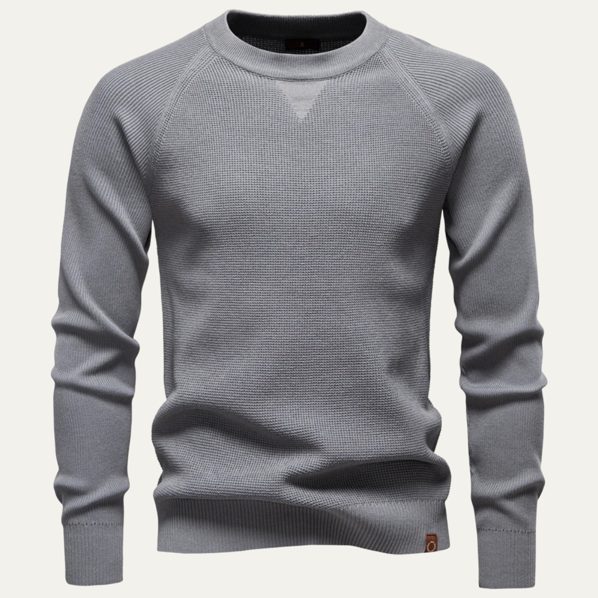 VogeLuxe | Men’s Textured Crewneck Knit Sweater 7