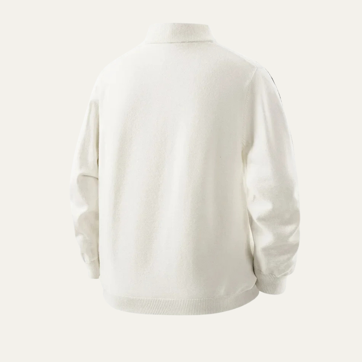 VogeLuxe | Men’s Textured Fleece Quarter-Zip Sweater 1
