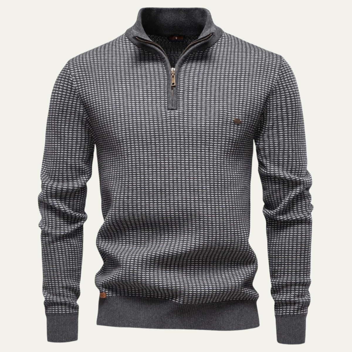 VogeLuxe | Men’s Textured Half Zip Pullover 0