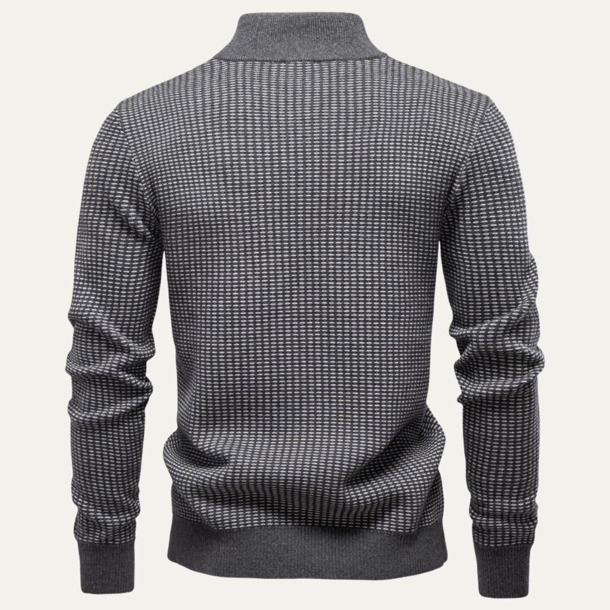 VogeLuxe | Men’s Textured Half Zip Pullover 1