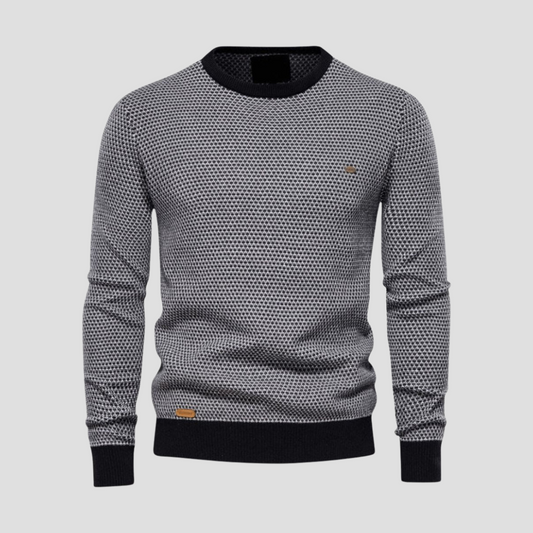 VogeLuxe | Men’s Textured Knit Crew Sweater 0