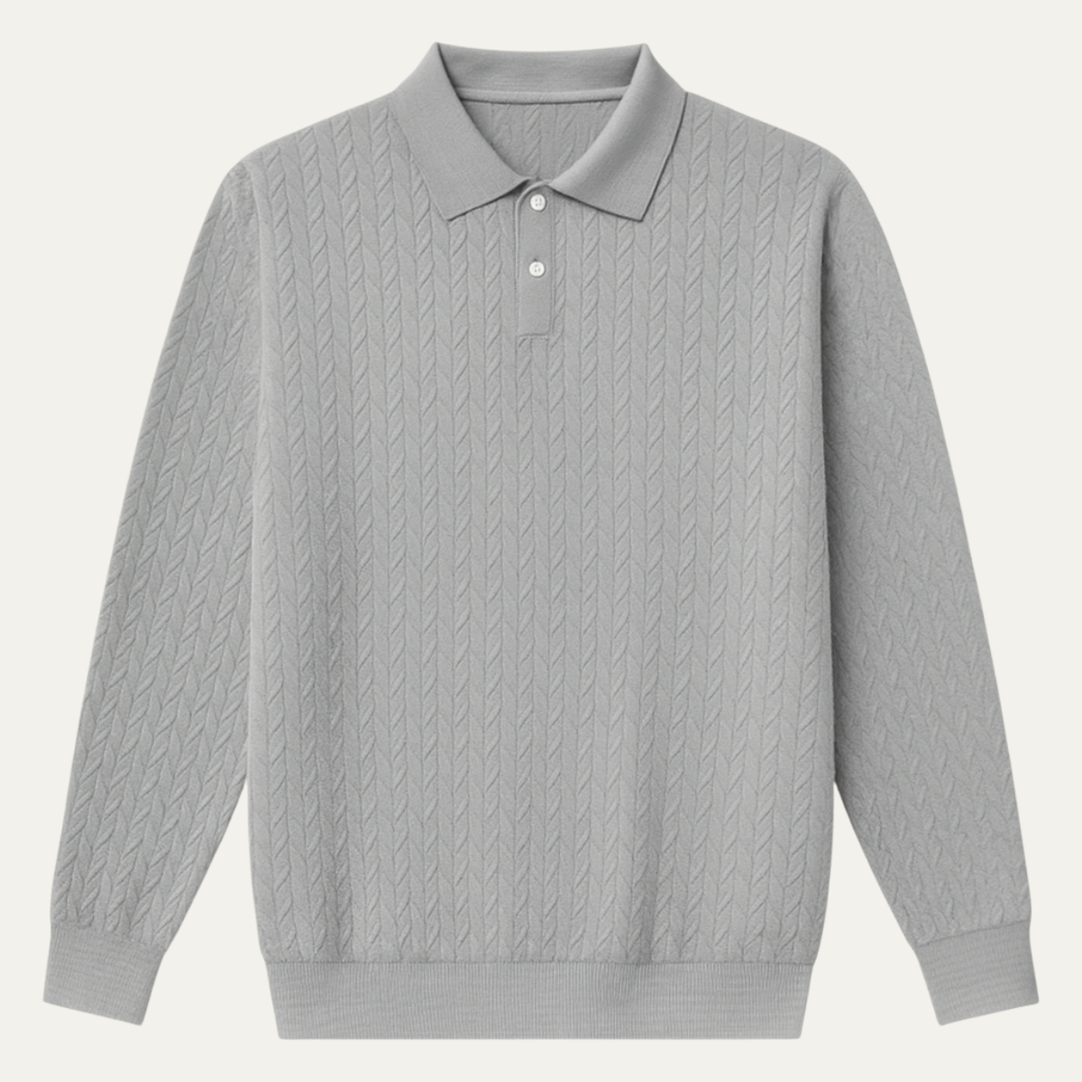 VogeLuxe | Men’s Textured Knit Polo 1