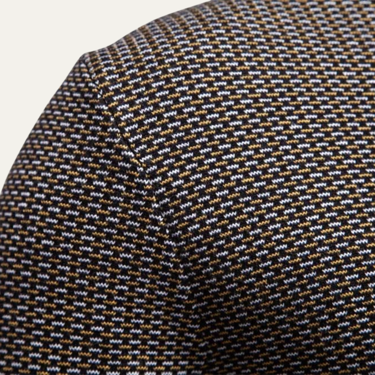 VogeLuxe | Men’s Textured Quarter Zip Sweater 4