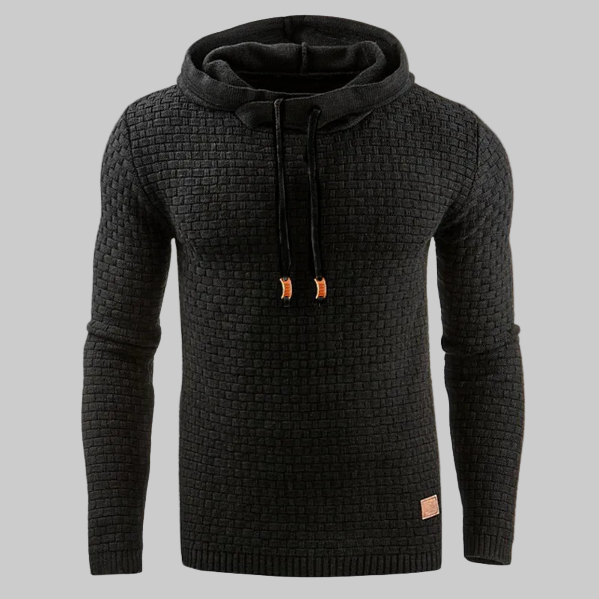 VogeLuxe | Men’s Textured Quilted Hoodie 0