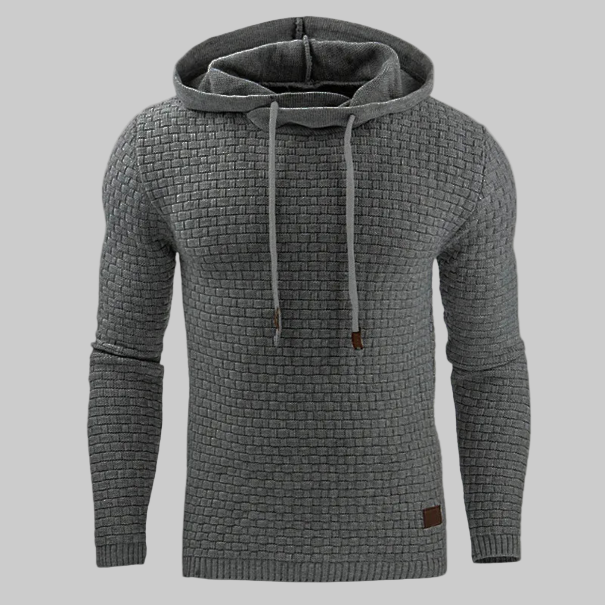 VogeLuxe | Men’s Textured Quilted Hoodie 1