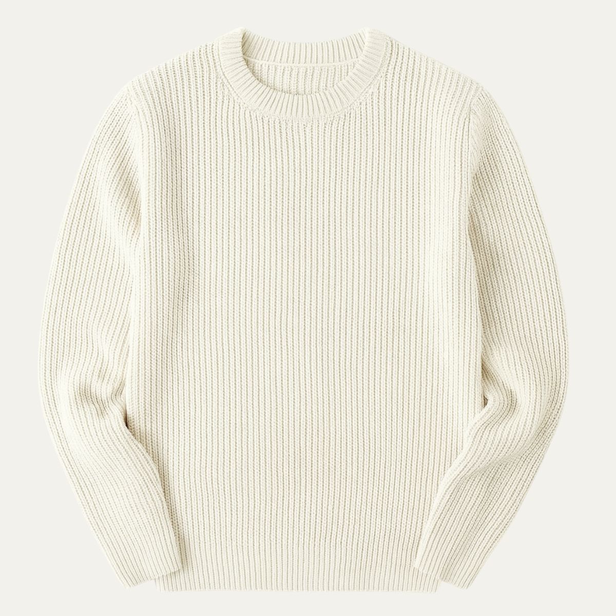 VogeLuxe | Men’s Textured Rib Knit Crewneck Sweater 0