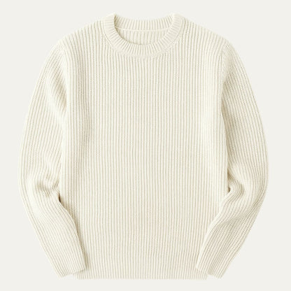 VogeLuxe | Men’s Textured Rib Knit Crewneck Sweater 0