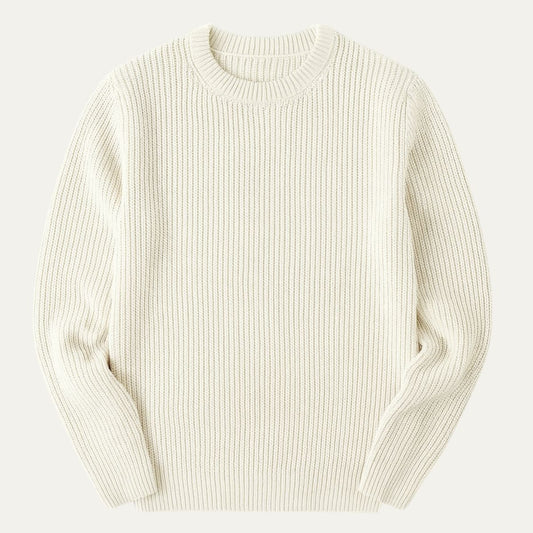 VogeLuxe | Men’s Textured Rib Knit Crewneck Sweater 0