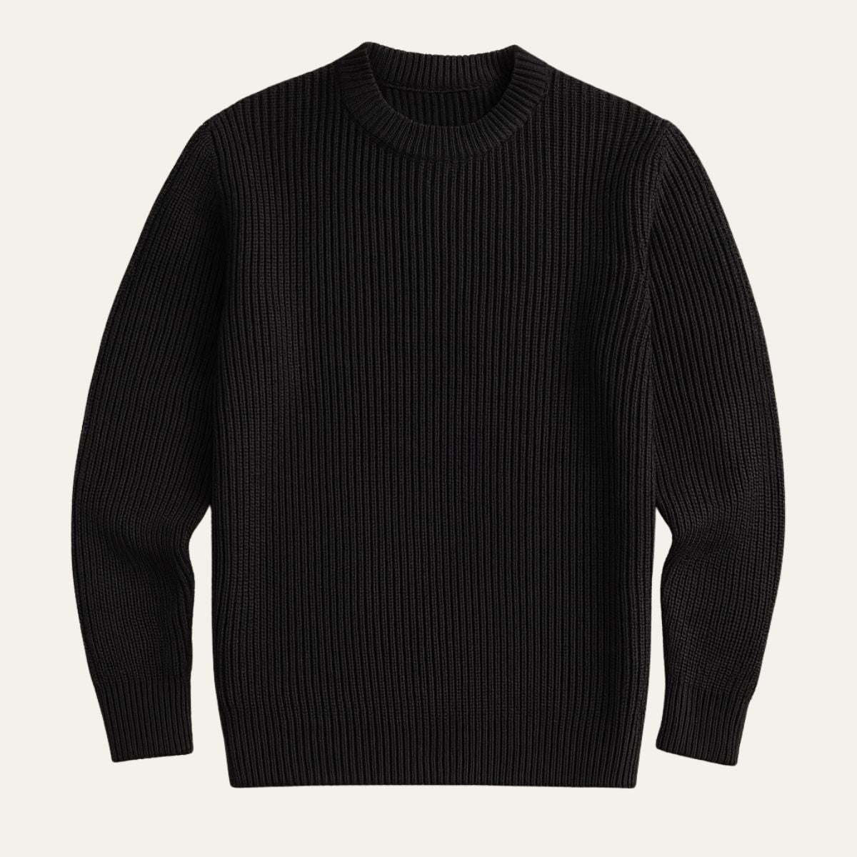 VogeLuxe | Men’s Textured Rib Knit Crewneck Sweater 2