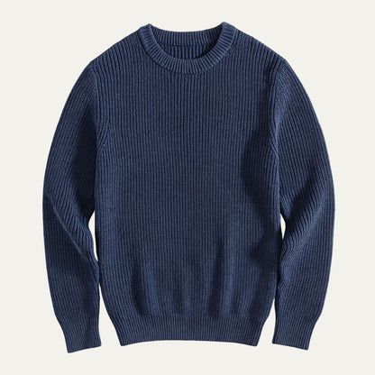 VogeLuxe | Men’s Textured Rib Knit Crewneck Sweater 4