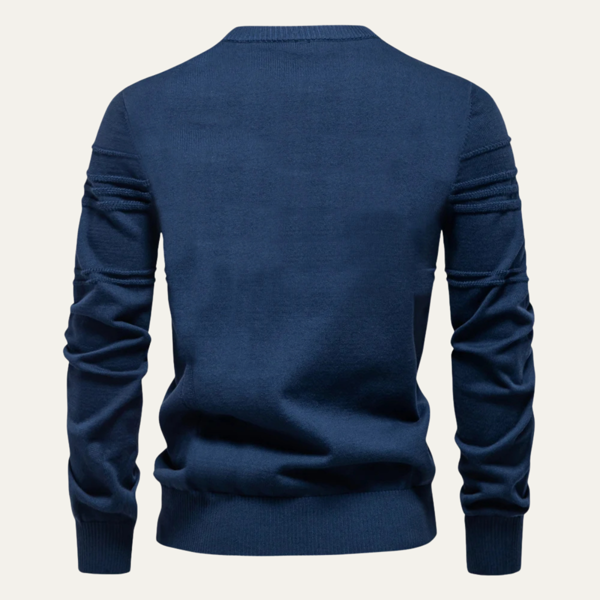VogeLuxe | Men’s Textured Ribbed Crewneck Sweater 5