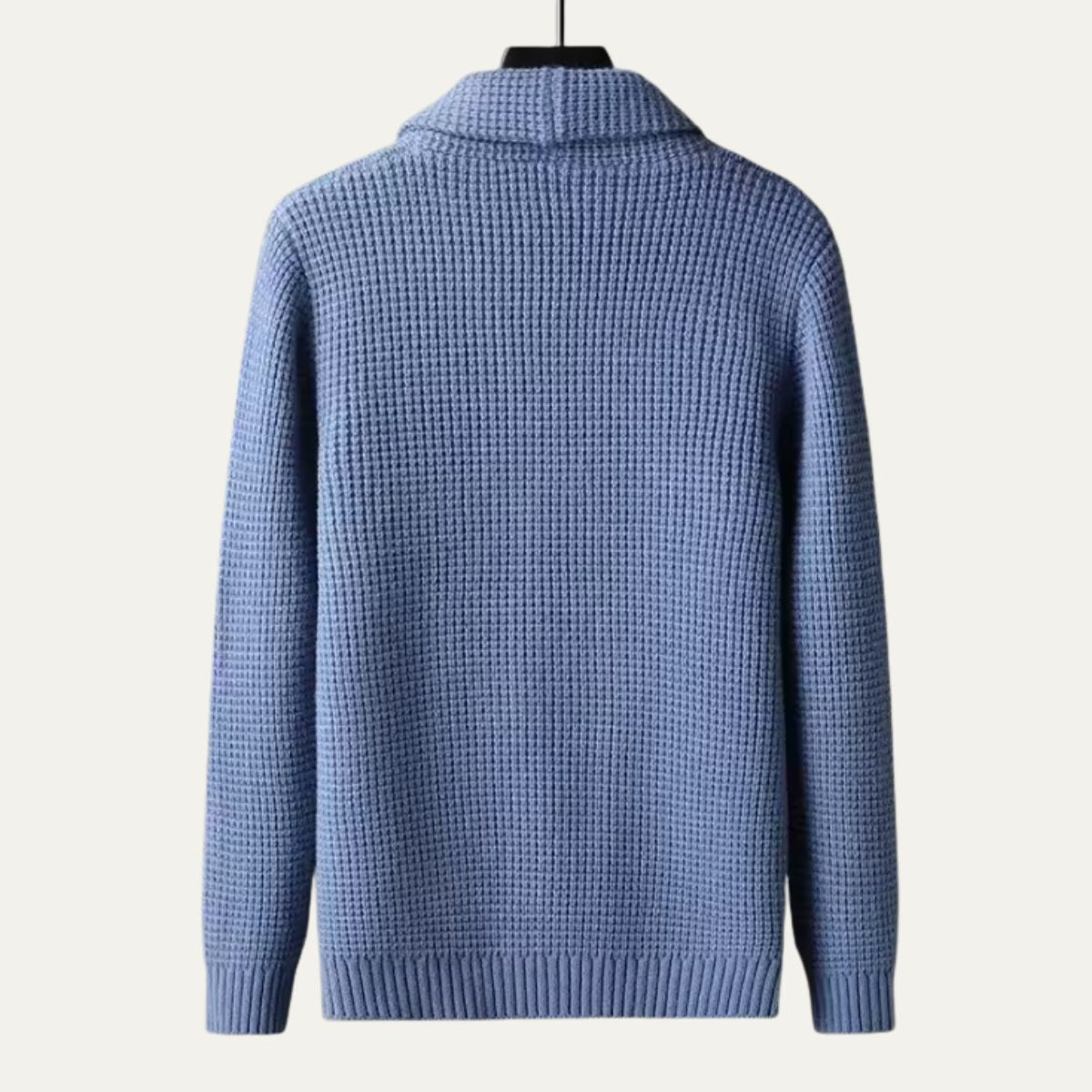 VogeLuxe | Men’s Textured Shawl Collar Cardigan 4